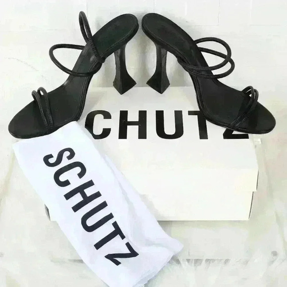 Schutz Lucimar Sandal Black - Picture 2 of 7